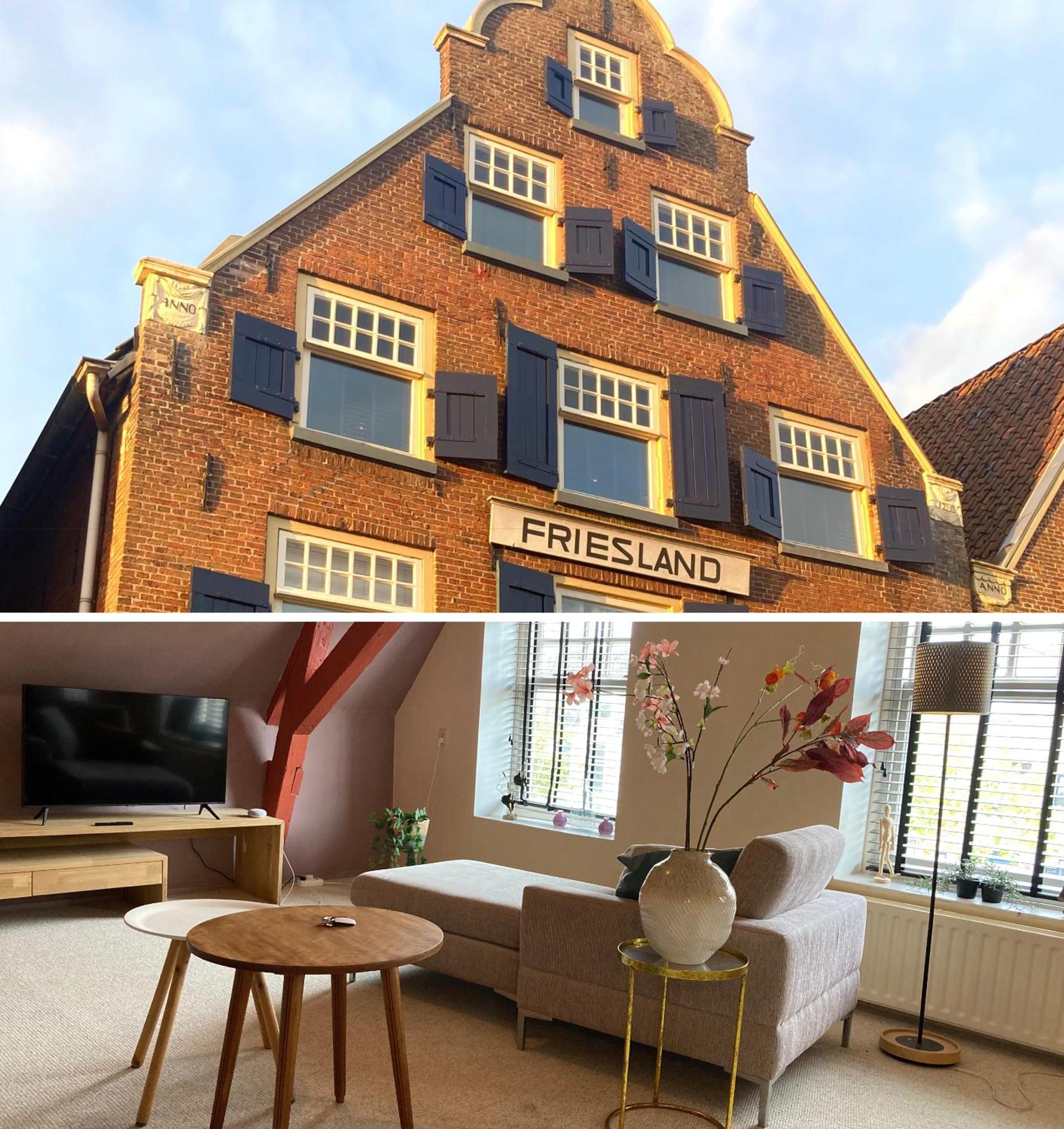 Elegant Appartement In Pakhuis Friesland Centrum Leeuwarden Bagian luar foto